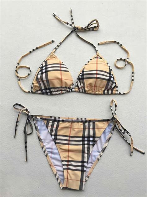 replica burberry bikinis|burberry high waisted swimsuit.